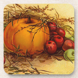 Vintage Thanksgiving Cork Coaster
