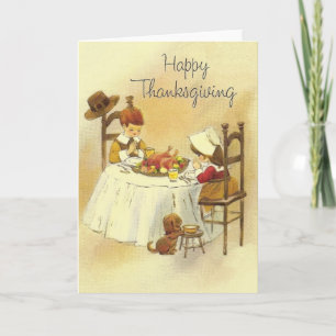 Vintage Thanksgiving Greeting Card