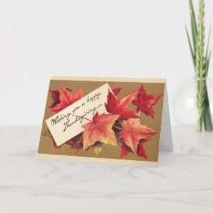 Vintage Thanksgiving Greeting Card