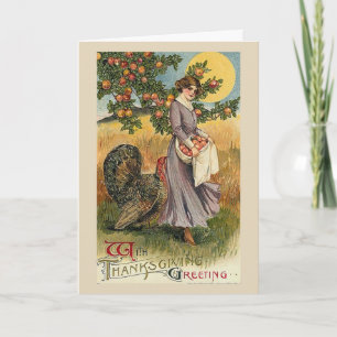 Vintage - Thanksgiving Greeting, Holiday Card
