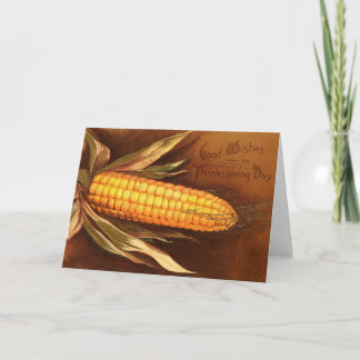Vintage Thanksgiving Holiday Card