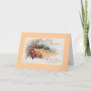 Vintage Thanksgiving Holiday Card