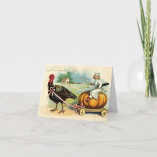 Vintage Thanksgiving Holiday Card