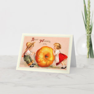 Vintage Thanksgiving Holiday Card