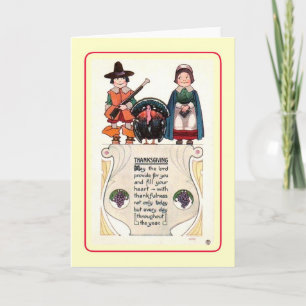 Vintage Thanksgiving Holiday Card