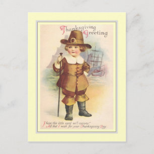 Vintage Thanksgiving Holiday Postcard