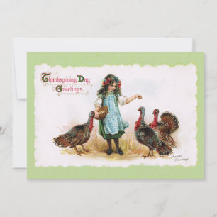 Vintage Thanksgiving Informal Invitation