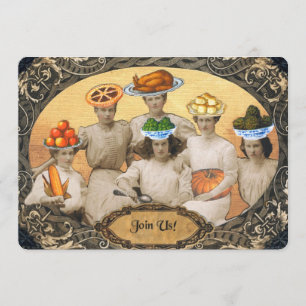 Vintage Thanksgiving Invitation