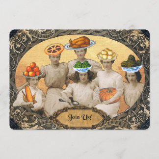 Vintage Thanksgiving Invitation