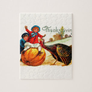 Vintage Thanksgiving Jigsaw Puzzle