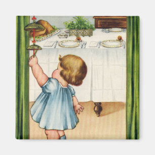 Vintage Thanksgiving Magnet