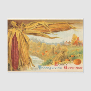 Vintage Thanksgiving Mix Series Design 16 Tissue Paper
