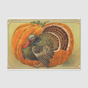 Vintage Thanksgiving Mix Series Design 21 Tissue Paper