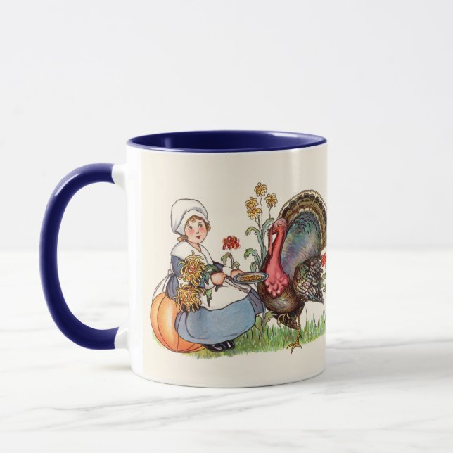 Vintage Thanksgiving Mug (Left)