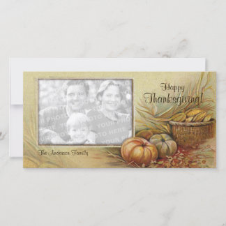 Vintage Thanksgiving photo card