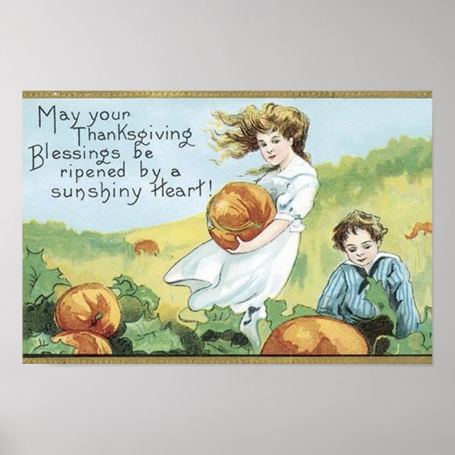 vintage Thanksgiving poster (Front)