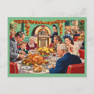 Vintage Thanksgiving Thankful for Women's Rights Holiday Postcard