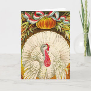 Vintage Thanksgiving Turkey Card