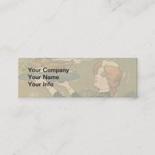 Vintage Thanksgiving Victorian Turkey Mini Business Card