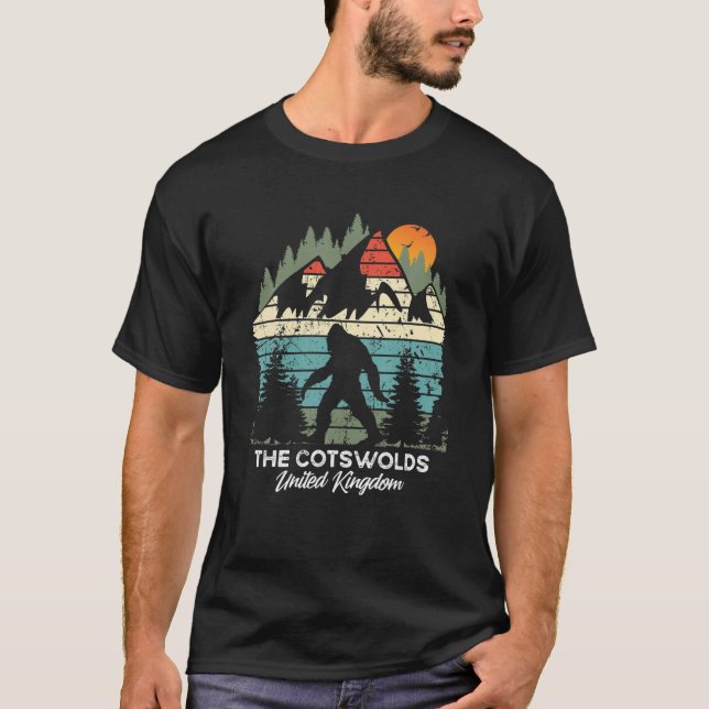 Vintage The Cotswolds Hiking Trail Retro 80'S T-Shirt (Front)