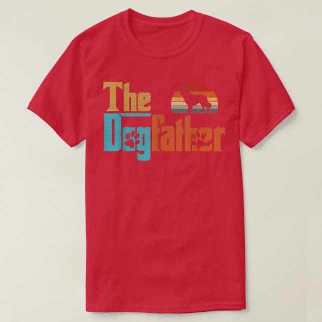 Vintage The Dogfather Leonberger Dog Owner  T-Shirt (Design Front)