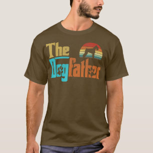 Vintage The Dogfather Miniature Schnauzer Dog Owne T-Shirt