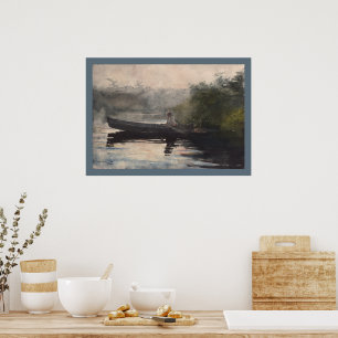 Vintage The End of the Day, Adirondacks by Homer Poster