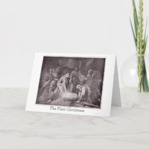 Vintage - The First Christmas, Holiday Card