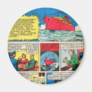 Vintage The Flame Comic Book Superhero Villains Magnet