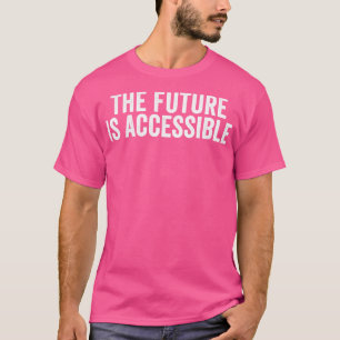 Vintage The Future is Accessible White Tapestry T-Shirt