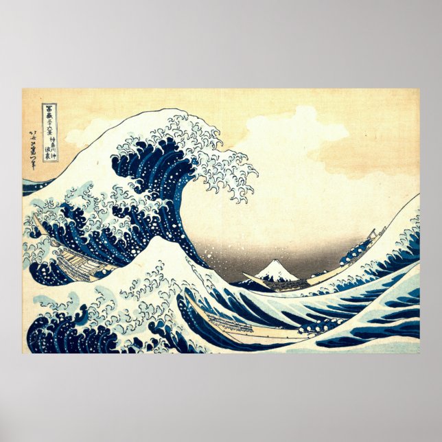Vintage The Great Wave off Kanagawa Poster (Front)