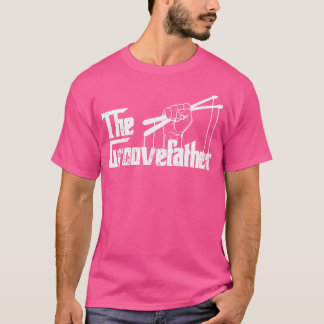 Vintage The Groovefather Vintage Drums Drumming Ba T-Shirt