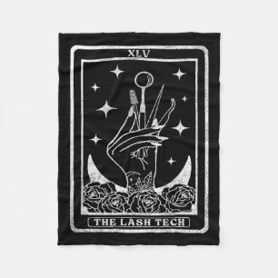 Vintage The Lash Tech Tarot Card The Lash Tech , S Fleece Blanket