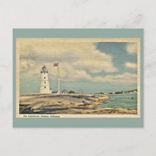 Vintage The Lighthouse, Nassau Bahamas Postcard