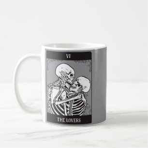 Vintage The Lovers Tarot Card Goth Valentines Day Coffee Mug