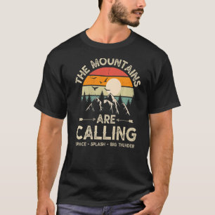 Vintage The Mountains Are Calling Space Splash Big T-Shirt
