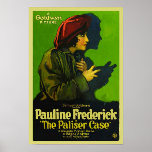Vintage The Peliser Case Silent Hollywood Movie Poster