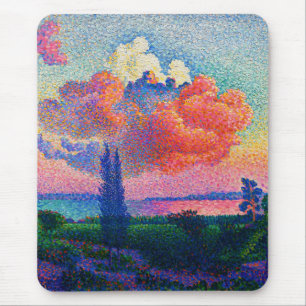 Vintage The Pink Cloud (1896) painting Mouse Mat