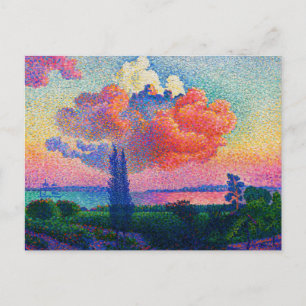 Vintage The Pink Cloud (1896) painting Postcard