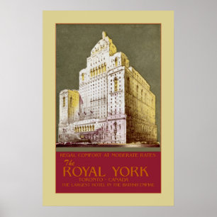 Vintage The Royal York Hotel Toronto Poster