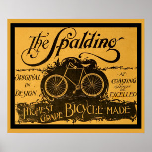 Vintage The Spalding Bicycle Poster
