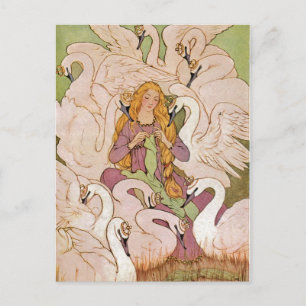 Vintage - The Wild Swans, Postcard