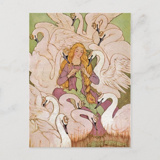 Vintage - The Wild Swans, Postcard (Front)