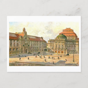 Vintage Theater and Museum, Chemnitz, Germany Postcard