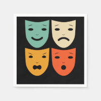 Vintage Theatre Masks Theatre Actress Drama Actor