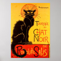 Vintage Theatre Show Chat Noir Black Cat Tour