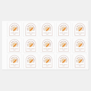 Vintage theme bakery/product logo sticker