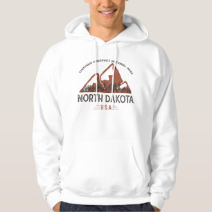 Vintage Theodore Roosevelt National Park North Dak Hoodie