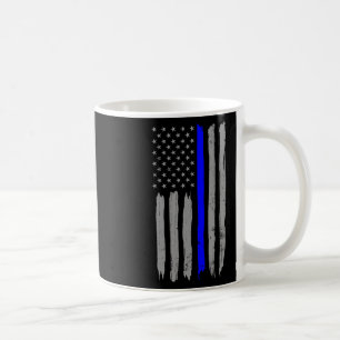 Vintage Thin Blue Line Shirt Police Support Usa Fl Coffee Mug