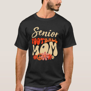 Vintage This Is My Football Mom Groovy Retro Game T-Shirt